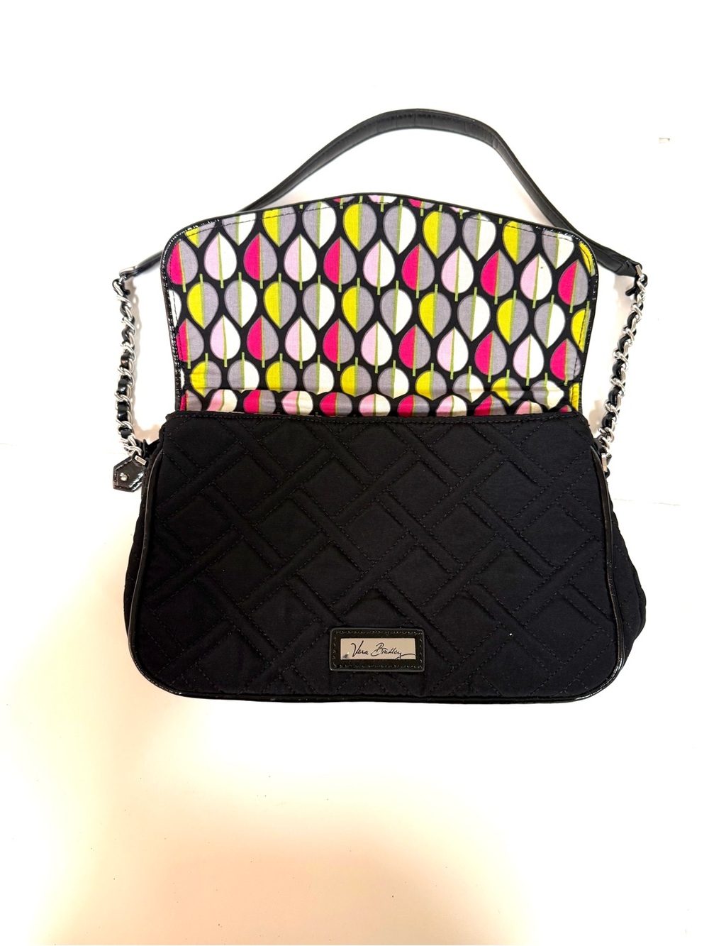 Vera Bradley Black Quilted Shoulder Bag - Stylish Everyday Carry